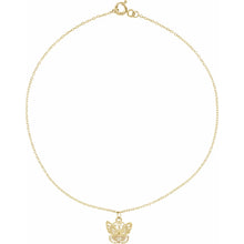Load image into Gallery viewer, 14K Yellow Gold Butterfly 9&quot; Anklet
