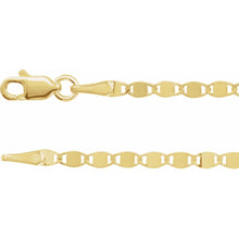 Load image into Gallery viewer, 14K Yellow Gold 2.7mm Mirror Link Cable 7 1/2&quot; Chain
