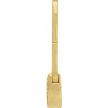 Load image into Gallery viewer, 14K Gold 1/10cttw Natural Diamond Safety Pin Bail In Multiple Colors
