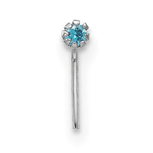 Load image into Gallery viewer, 10k White Gold 1.5mm Set Of 3 CZ Nose Studs
