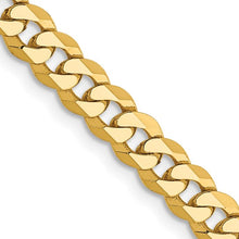 Load image into Gallery viewer, 10k Yellow Gold 4.75mm Flat Beveled Curb 22&quot; Chain
