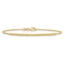 Load image into Gallery viewer, 10K Yellow Gold Diamond-cut Beaded 7.5&quot; Bracelet
