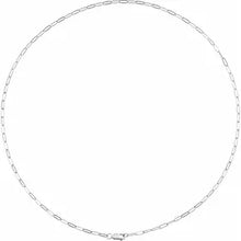 Load image into Gallery viewer, Sterling Silver 2.1mm Paperclip Chain In Multiple Lengths
