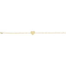 Load image into Gallery viewer, 14K Gold Heart 7&quot; Bracelet In Multiple Colors
