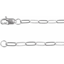 Load image into Gallery viewer, Sterling Silver 2.1mm Paperclip Chain In Multiple Lengths
