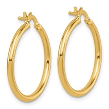 Load image into Gallery viewer, 14K Yellow Gold Polished Hoop Earrings
