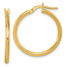 Load image into Gallery viewer, 14K Yellow Gold Polished Hoop Earrings
