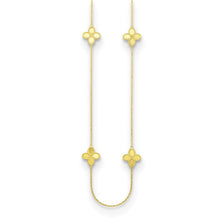 Load image into Gallery viewer, 14k Yellow Gold Flowers Fancy Link 24&quot; Necklace
