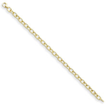 Load image into Gallery viewer, 14k Yellow Gold 5.2mm Open Link Cable 7.5&quot; Bracelet
