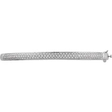 Load image into Gallery viewer, 14K White Gold 1cttw Natural Diamond Pavé 7&quot; Bracelet
