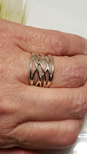 Load image into Gallery viewer, Sterling Silver Criss-Cross Ring - Sizes 5-8
