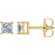 Load image into Gallery viewer, 14K Gold 1/2cttw  Natural Diamond Earrings In Multiple Colors
