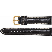 Load image into Gallery viewer, Leather Alligator Grain Heavy Padded Watch Band In Multiple Colors &amp; Sizes
