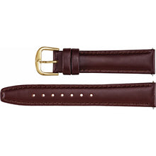 Load image into Gallery viewer, Black Leather Saddle Padded Watch Band In Multiple Colors &amp; Sizes
