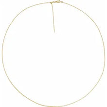 Load image into Gallery viewer, 14K Gold 1.1mm Adjustable Threader Cable 16-22&quot; Chain In Multiple Colors
