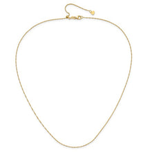 Load image into Gallery viewer, 10k Gold Adjustable Singapore 0.90mm 22&quot; Chain In Multiple Colors
