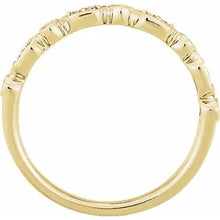 Load image into Gallery viewer, 14K Gold 1/8cttw Natural Diamond Stackable Ring In Multiple Colors - Sizes 6-8
