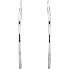 Load image into Gallery viewer, Sterling Silver 1.3mm Hinged Hoop Earrings In Multiple Sizes
