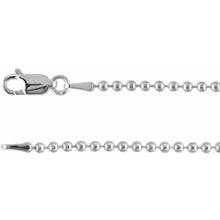 Load image into Gallery viewer, Sterling Silver 2mm Hollow Bead Chain In Multiple Lengths

