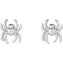 Load image into Gallery viewer, 14K Gold Spider Earrings In Multiple Colors
