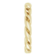 Load image into Gallery viewer, 14K Gold 3mm Wide Twisted Band In Multiple Colors, Sizes 4-7
