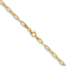 Load image into Gallery viewer, 14k Yellow Gold 3.0mm Semi-Solid Paperclip 18&quot; Chain
