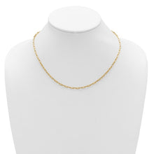 Load image into Gallery viewer, 14k Yellow Gold 3.0mm Semi-Solid Paperclip 18&quot; Chain
