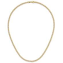 Load image into Gallery viewer, 14k Yellow Gold 3.0mm Semi-Solid Paperclip 18&quot; Chain
