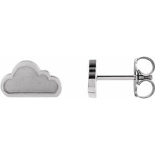 Load image into Gallery viewer, Sterling Silver Tiny Cloud Earrings
