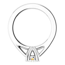 Load image into Gallery viewer, 14k Gold .03cttw Natural Diamond Tiny Solitaire Ring Dangle In Multiple Colors

