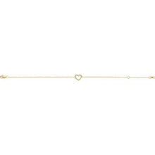 Load image into Gallery viewer, 14K Gold Heart 6 1/2-7 1/2&quot; Bracelet In Multiple Colors
