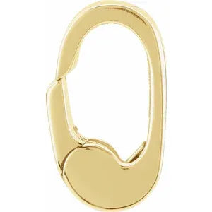 14K Gold 7.15x3.05mm ID Mini Hinged Circle Bail In Multiple Colors