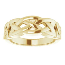 Load image into Gallery viewer, 14K Yellow Gold Celtic Ring, Sizes 9-12.5
