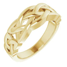 Load image into Gallery viewer, 14K Yellow Gold Celtic Ring, Sizes 9-12.5
