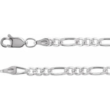 Load image into Gallery viewer, Sterling Silver Figaro Chain In Multiple Sizes and Lengths

