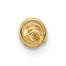 Load image into Gallery viewer, 14k Yellow Gold 18 Gauge Polished Swirl Cartilage Stud
