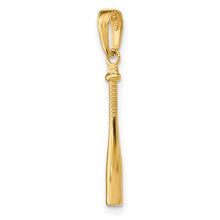 Load image into Gallery viewer, 14k Yellow Gold 3-D Baseball Bat Pendant
