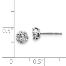 Load image into Gallery viewer, 14k White Gold 0.21cttw Natural Diamond Cluster Earrings
