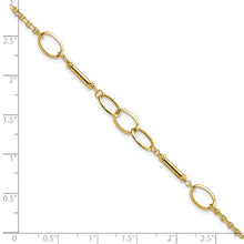 Load image into Gallery viewer, 14K Yellow Gold Bars and Links 7.5&quot; Bracelet
