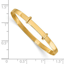 Load image into Gallery viewer, 14K Yellow Gold Polished Expandable Baby Bangle
