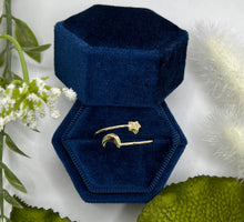 Load image into Gallery viewer, 14K Yellow Gold Polished Adjustable Moon and Star Ring
