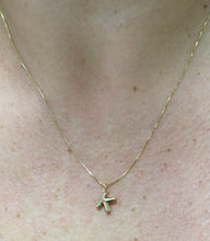 Load image into Gallery viewer, 14K Yellow Gold Bubble Initial 18&quot; Necklace
