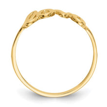 Load image into Gallery viewer, 14k Yellow Gold Polished Love Ring, Sizes 6-8
