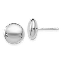 Load image into Gallery viewer, 14K Gold Polished Button Post Earrings In Multiple Colors
