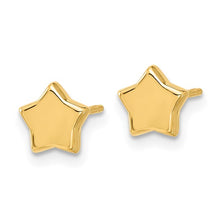 Load image into Gallery viewer, 14K Yellow Gold Polished Stars Post Earrings
