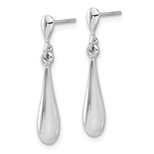 Load image into Gallery viewer, 14K Gold Polished Teardrop Post Dangle Earrings In Multiple Colors
