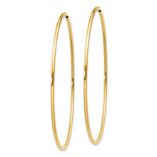 Load image into Gallery viewer, 14k Yellow Gold 1.25mm Endless Hoop Earring
