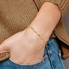 Load image into Gallery viewer, 14K Yellow Gold Polished Bar Adjustable Bracelet
