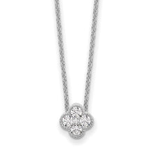 Load image into Gallery viewer, 14k Gold Lab Grown Diamond Bloom Pendant 18&quot; Necklace In Multiple Colors
