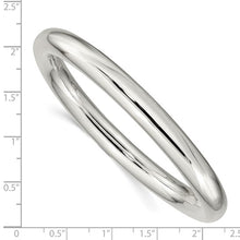 Load image into Gallery viewer, Sterling Silver 8mm Slip-on Tube Bangle
